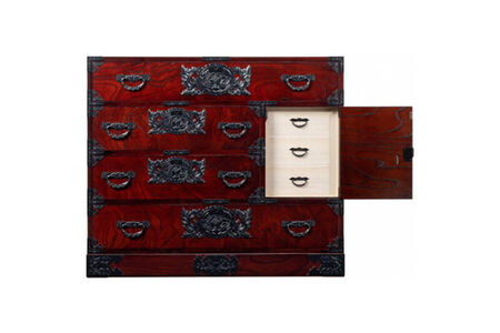 仙台箪笥 用箪笥 拭き漆塗り (申込書返送後、1ヶ月～6ヶ月程度でお届け) 欅産業 職人 おすすめ 船箪笥