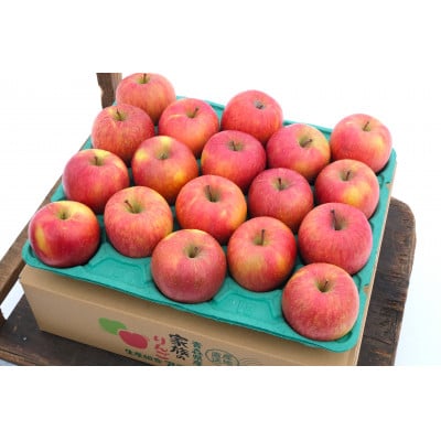 
            ＜26年1月出荷予定＞平均糖度13度以上! 葉とらずサンふじ 約5kg おもてなし用【1612853】
          
