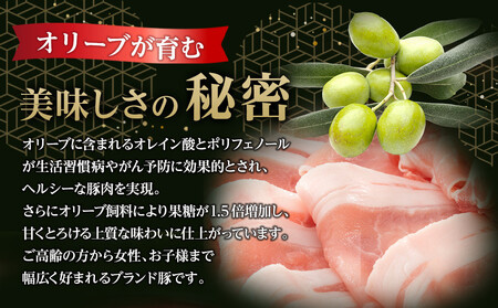 豚肉 オリーブ豚 ローススライス 600g（600g×1）【化粧箱入り】【配送不可：離島】