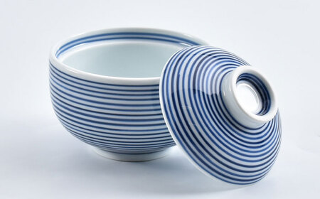 【ロマ佐賀】【有田焼】ミニ小蓋物 青赤2個 / 食器 焼き物 ペア 食器 セット [41APCD084]