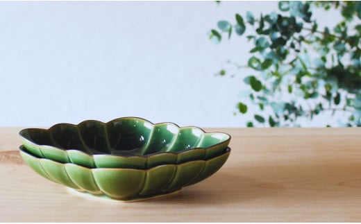 有田焼　織部釉縁錆菱型皿 2個セット【ARITAYAKI-STORE】食器 