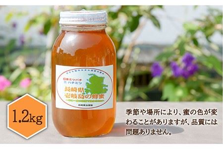 ニホンミツバチ 生蜂蜜 1,200g×1 《壱岐市》【憲ちゃんハチミツ】[JCL003] ハチミツ 蜂蜜 日本蜜蜂 58000 58000円  コダワリはちみつ・蜂蜜・ハチミツ こだわりはちみつ・蜂蜜