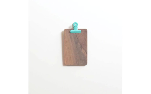 メモクリップ【ブラックウォルナット】 手のひらサイズ リフィル付き 手作り お取り寄せ