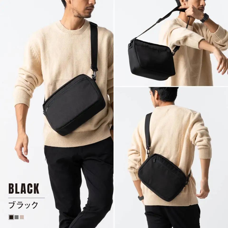 ブラック MURA 撥水×抗菌×軽量 ショルダーバッグ｜ショルダー