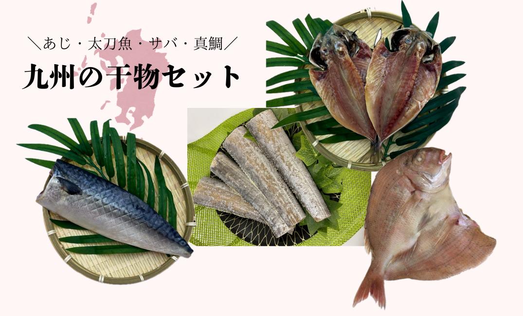 
            【セット】九州の干物セット（あじ、太刀魚、さば、真鯛）
          