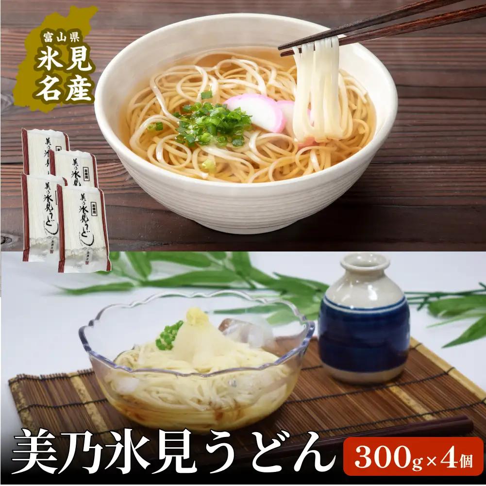 【訳あり】 美乃氷見うどん お徳用4袋入  | 細麺 手延べ