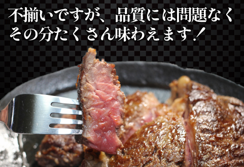 【生産者まかない用特別提供品】宮崎和牛不揃いカットステーキ 500g（国産 牛肉 国産牛 和牛 黒毛和牛 赤身 不揃い ステーキ 焼肉）