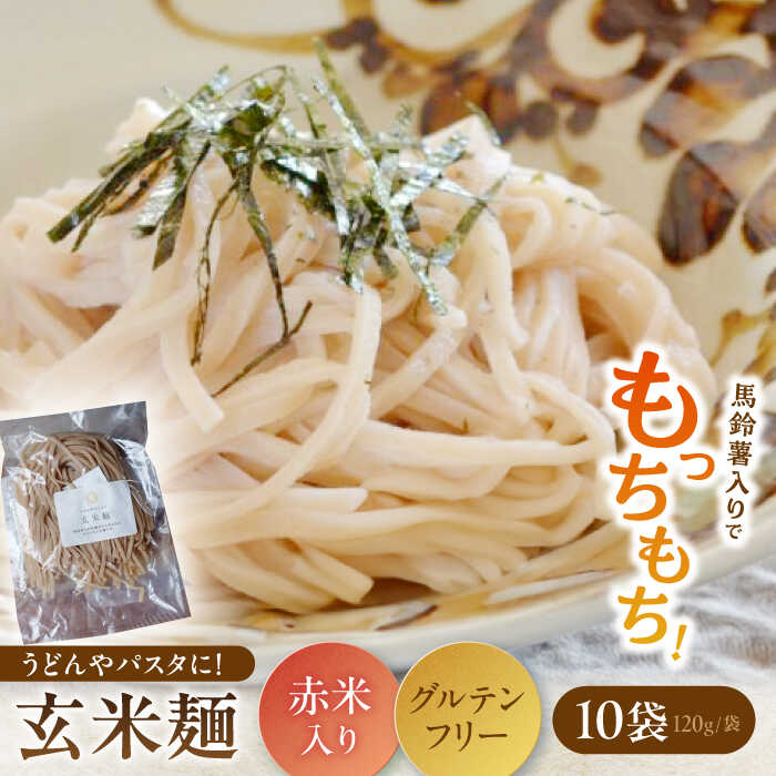 【ふるさと納税】お山の玄米麺　10パックセット [AWBC003]