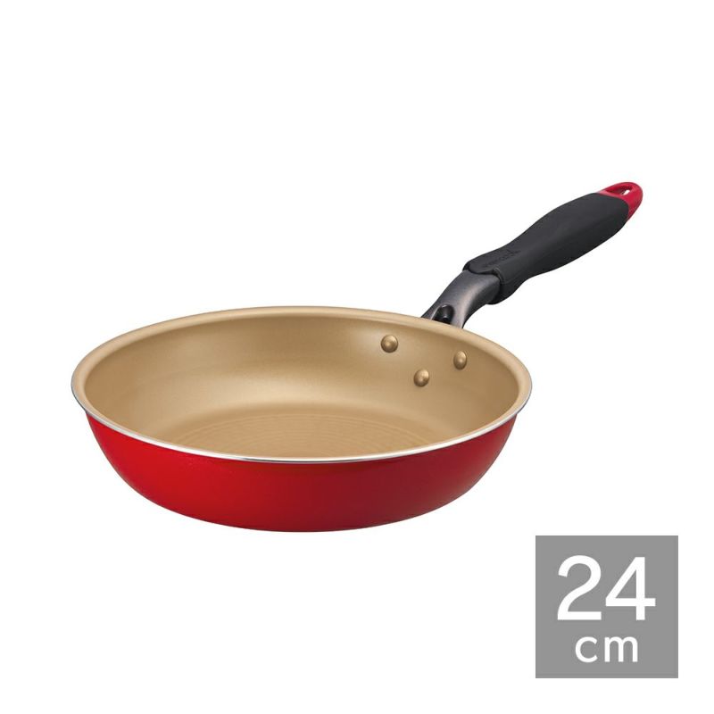 evercook IH フライパン 24cm レッド