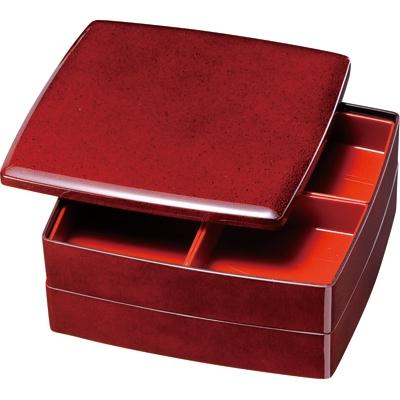 ふるさと納税 海南市 紀州漆器 8.0寸 二段 重箱 オードブル ななこ