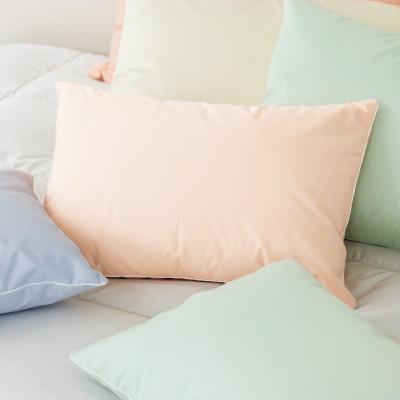 ふるさと納税 花巻市 シルクピローケース付き ダウンピロー[小さいサイズ:35×50cm・ピンク] |  | 01