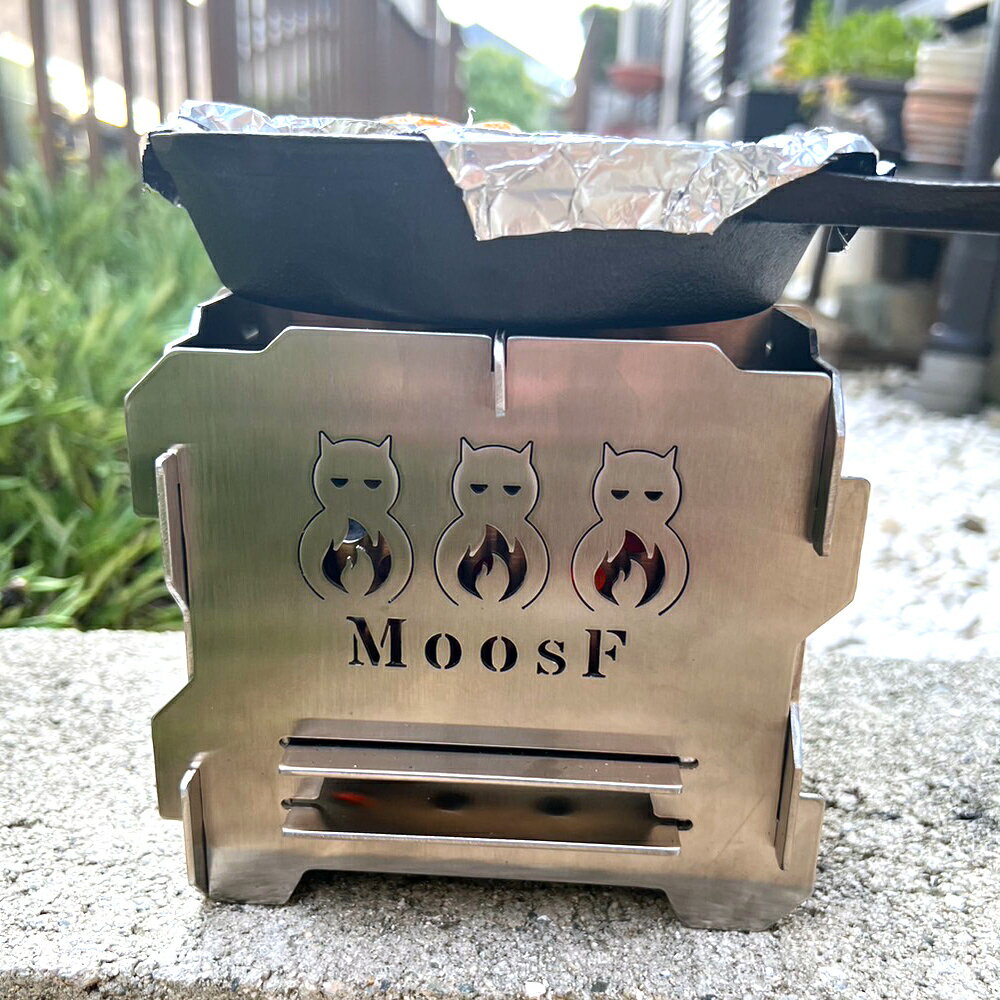 【ふるさと納税】[MoosF] 組立BOX二次燃焼焚火台 (1.5倍サイズ) [0534]