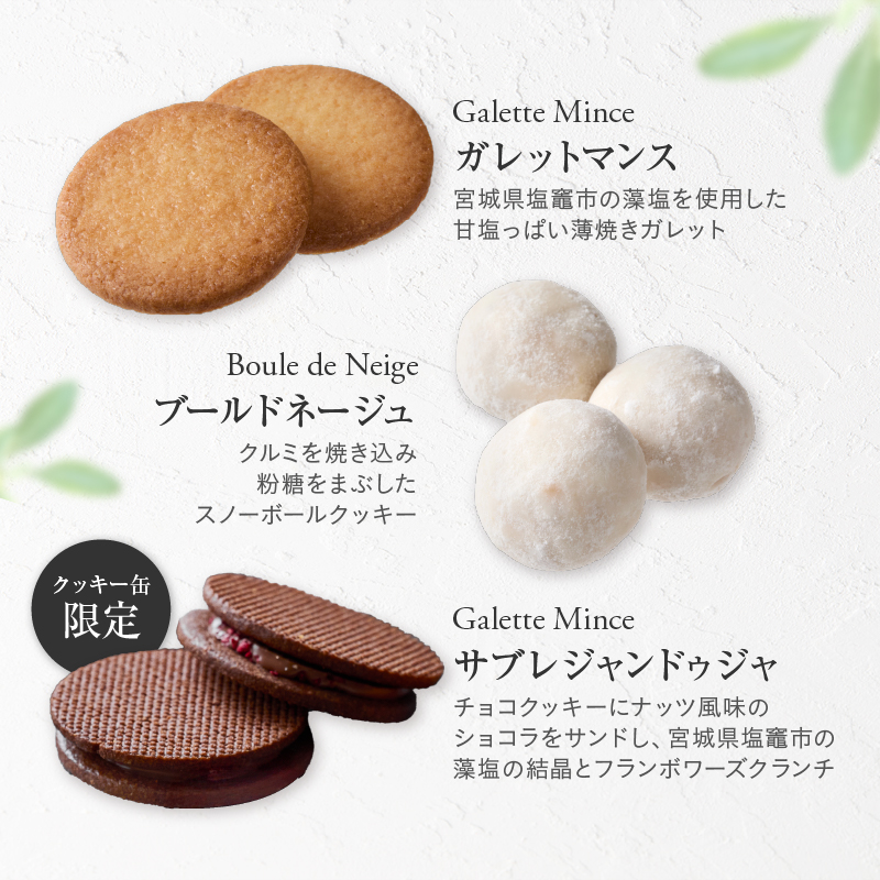 【パティスリーショコラトリーレシィ】フールセックアソルティ缶【6種 クッキー詰め合わせ スイーツ お菓子 洋菓子 焼き菓子 ギフト プレゼント 贈り物 お取り寄せ 人気 送料無料】