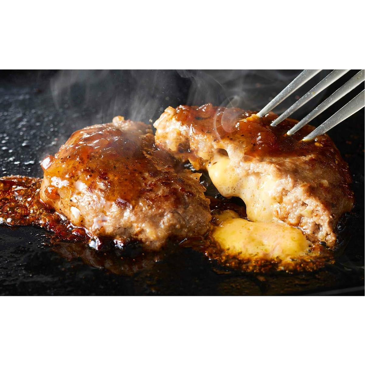北海道産 黒毛和牛 こぶ黒 チーズ イン ハンバーグ 3個  和牛 牛肉 ハンバーグ 挽肉_イメージ3