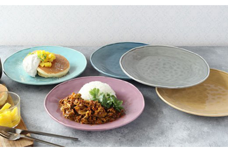 【美濃焼】大皿 25cm Nuan 5色セット 【EAST table】食器 うつわ プレート パスタ皿 皿 ワンプレート ランチ プレート 美濃焼 セット デザート インテリア おしゃれ 食器セット