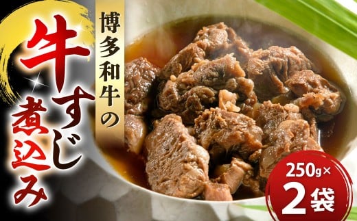 博多和牛の牛すじ煮込み 250g×2袋 計500g 牛すじ煮込み 牛スジ煮込み 牛すじ 牛スジ 牛肉 牛 博多和牛 冷凍 福岡県 北九州市