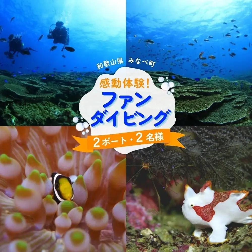 【ダイビング】和歌山県みなべ町で感動体験！サンマリン ファンダイビング（2ボート・2名様）【smr001】