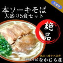 【ふるさと納税】本ソーキそば(太麺・大盛り5食セット)沖縄そば【配送不可地域：離島】【1471013】