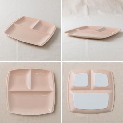 ふるさと納税 瑞浪市 【2枚SET】美濃焼 titto ランチプレート 角 ピンク 小田陶器 |  | 02