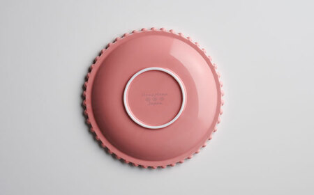 【美濃焼】ティアラ プレート 16cm スイートピンク 2枚セット【Primitive陶舎花＊花】食器 ケーキ皿 パン皿 写真映え 洋風 ヨーロッパ風 カフェ風 かわいい おしゃれ [MFZ005]