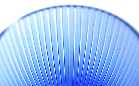 浅草切子 KANA KURITA「ぐい呑 千筋 青藍/金赤」ペアセット 木箱入り_0012-102-T07