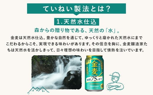 【3か月定期便】 サントリー　金麦糖質75％オフ（350ml×24本）（高田屋本店）