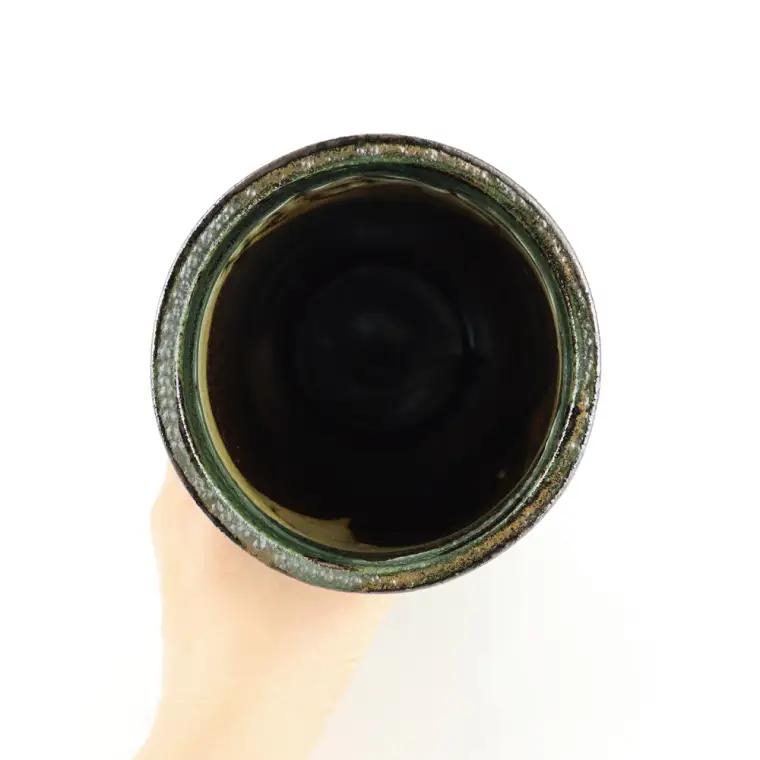 益子焼 大塚雅淑 花器 青 益子町 AT006