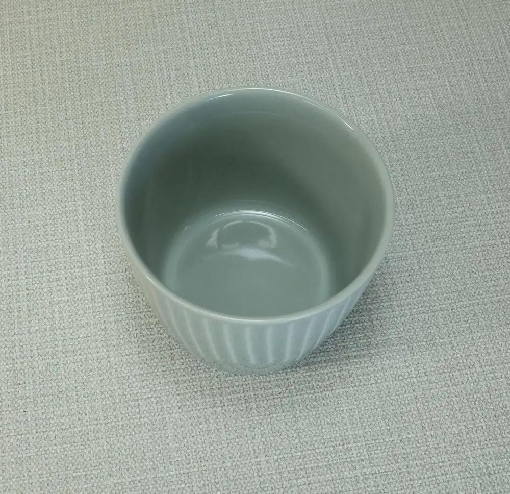 【波佐見焼】225mlのカップ5個組  花ふわりグレー 【西海陶器】 5 30593｜波佐見焼 陶器