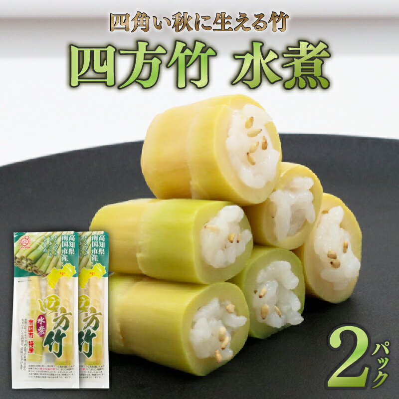 【ふるさと納税】 筍 タケノコ 竹の子 野菜 四方竹 水煮 100g×2パック シャキシャキ 食感 珍味 季節 特産 珍しい 柔らか おでん サラダ 和え物 天ぷら キンピラ お寿司 高知県 南国市