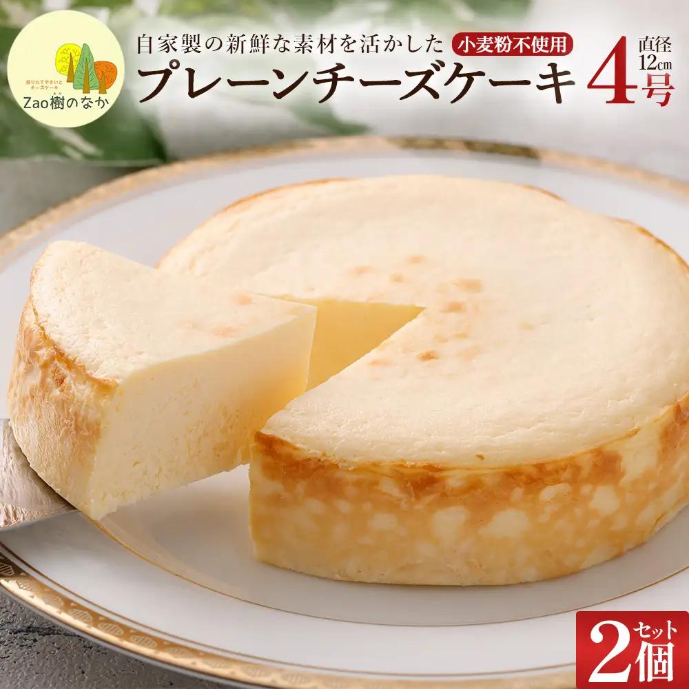 【選べる組合せ】蔵王のチーズケーキ専門店 選べるチーズケーキ＜プレーンチーズケーキ2個＞　【04301-1033-2】