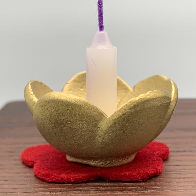 ふるさと納税 高岡市 【高岡銅器】うめ燭台　金 |  | 02