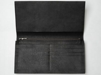 徳島で染め上げた革製品【泥染】長財布－long wallet－