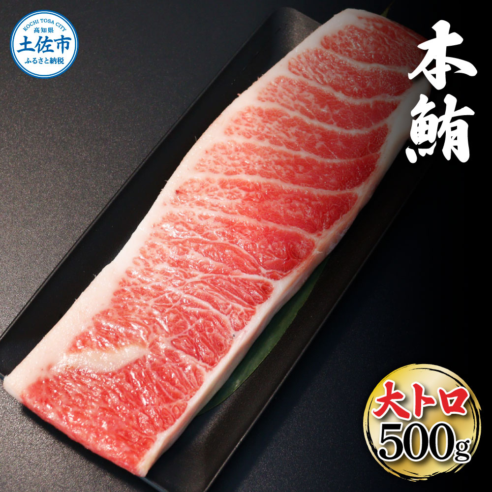 本鮪 大トロ500g トロ マグロ まぐろ 本まぐろ 刺身 刺し身 魚 天然 冷凍 美味しい おいしい 故郷納税 ふるさとのうぜい 返礼品 高知県 高知