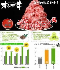 黒毛和牛オリーブ牛 切り落とし 約500ｇ×4_M18-0021