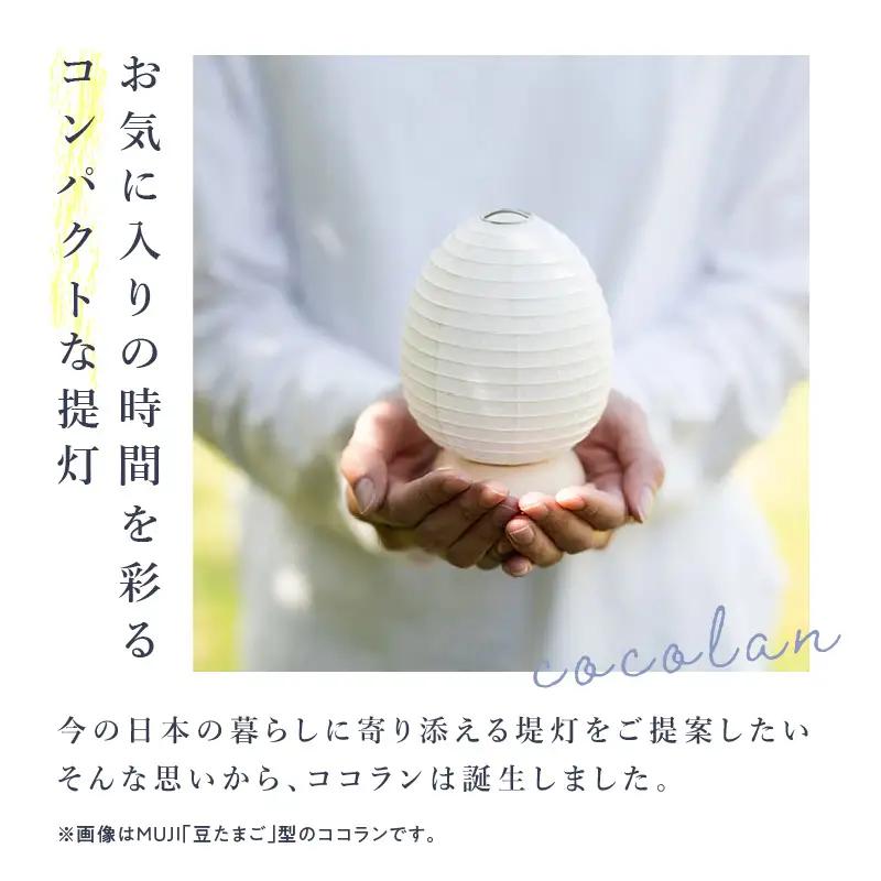 【八女提灯】cocolan　四季シリーズ　夏／Summer  ちょうちん 伝統工芸品 日本 職人技 温もり 光 ライト 電気 和紙 電池式 ギフト プレゼント コンパクト 新生活 ルームライト コード