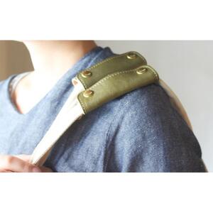 栃木レザー使用｜バッグの本革持ち手カバー 2個セット｜Handle cover｜オリーブ｜minca（全7色）