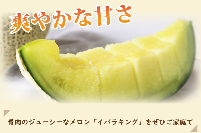 【2026年5月より順次発送】イバラキングメロン＆クインシーメロン（各1玉／計2玉）｜メロン クインシーメロン イバラキングメロン フルーツ 果物 くだもの セット 先行予約 茨城県 行方市(BW-2