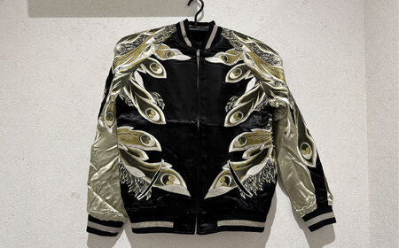 北斎鳳凰スカジャン(刺繍針数180万針)【サイズ選択可】 Sサイズ