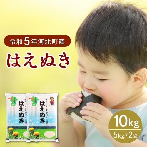 【令和5年産米】※選べる配送時期※はえぬき10kg（5kg×2袋）山形県産 【JAさがえ西村山】