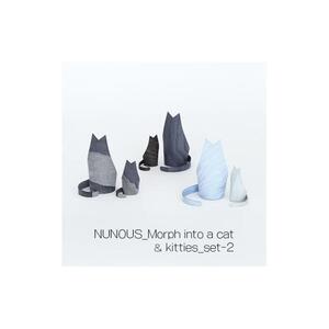 インテリア 小物 NUNOUS モルフ イントゥ ア キャット ＆ モルフ イントゥ キティズ set-2[No.5220-1539]