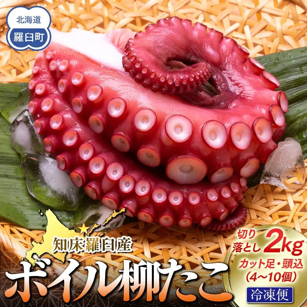 羅臼産切り落としボイル柳たこ カット足・頭込（4～10個）約2kg 魚介類 たこ 知床 北海道