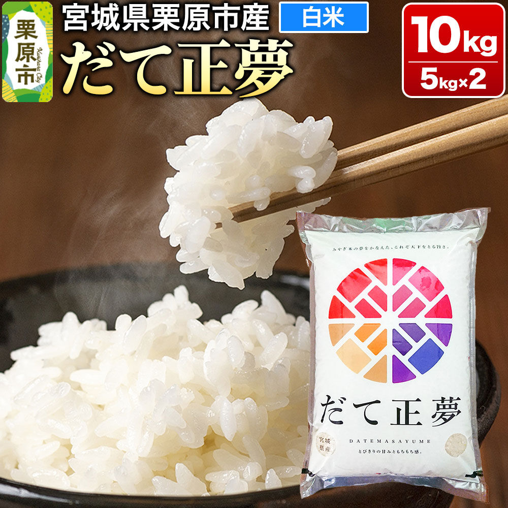 【ふるさと納税】【令和7年産・白米】宮城県栗原市産 だて正夢 10kg (5kg×2袋) [大場商店 お米 精米 ブランド米]