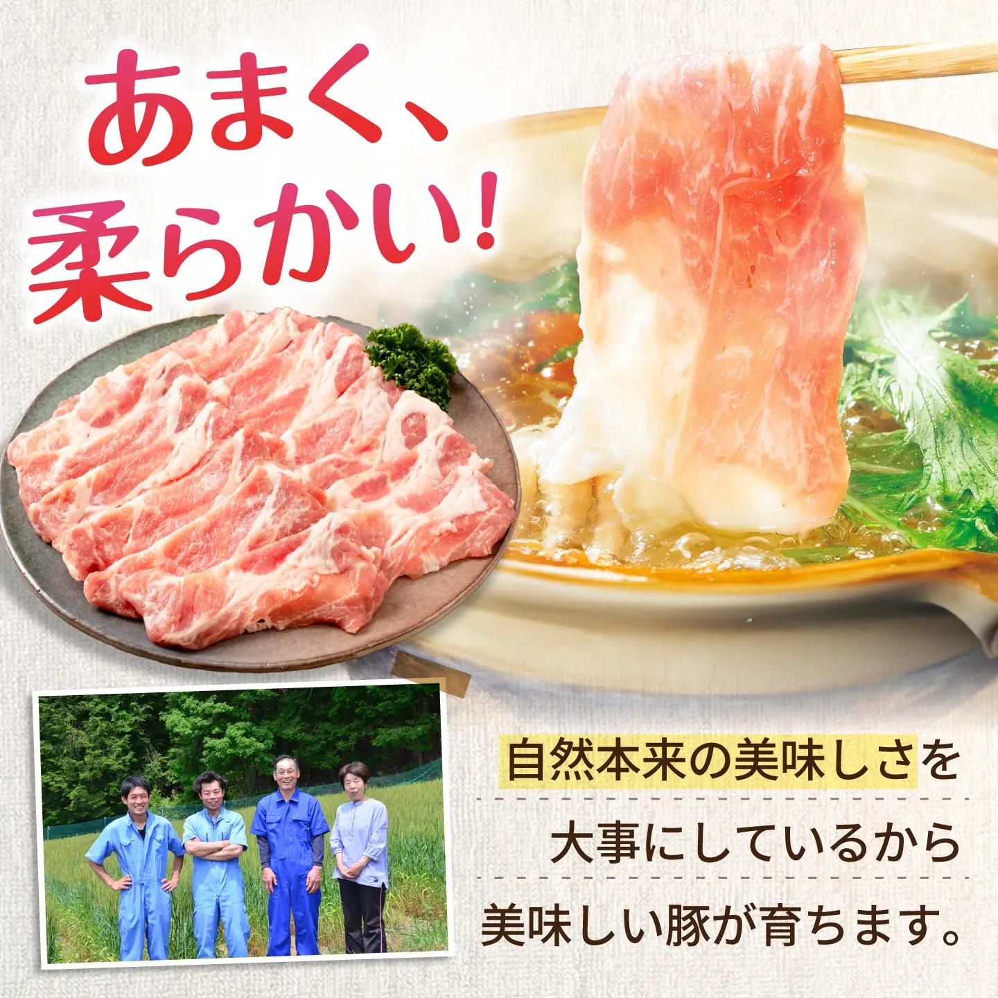 豚肉 しゃぶしゃぶセット 4種 計1.6kg 藤井ファーム[AWAF105]豚しゃぶ