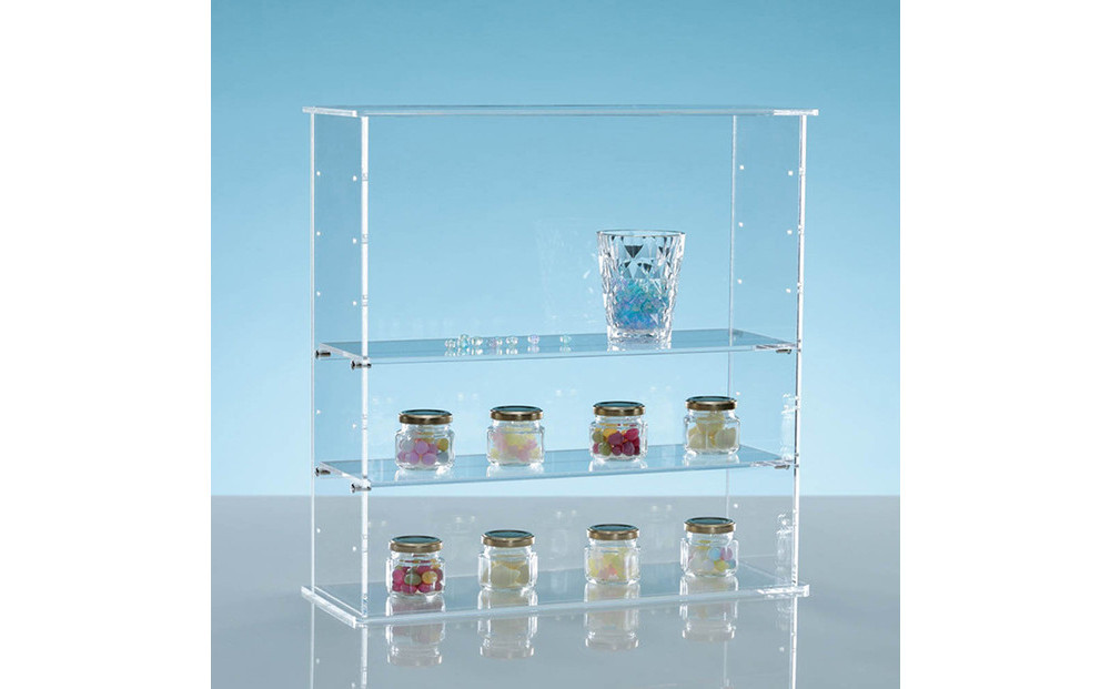 アクリルコレクションケースEタイプ　W45cm×D16cm×H45cm　川崎市自社工場一貫生産品　１台【無色透明】