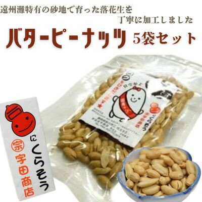 【ふるさと納税】掛川でつくった「 バターピーナッツ(パタピー) 」75g×5袋【配送不可地域：離島・沖縄県】【1610821】