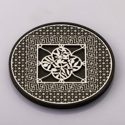 ふるさと納税 大川市 水戸岡鋭治デザインコースター UNIMETONE(柄:PEACE・ステンレス磨き・GRアコヤ)