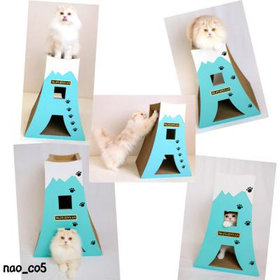 ふるさと納税 常滑市 猫の爪とぎ　富士にゃん【青】 |  | 02