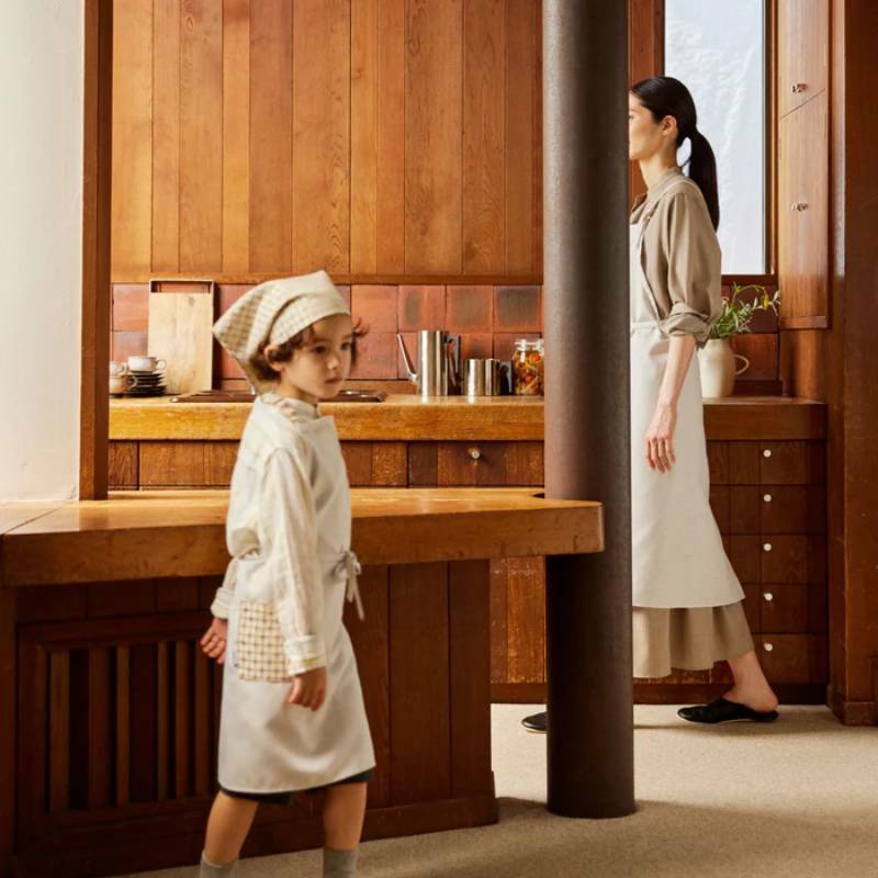 エプロン eterble life Calm parent−child Apron／エターブルライフ カルム 親子ペア サンド wsg0078_イメージ3