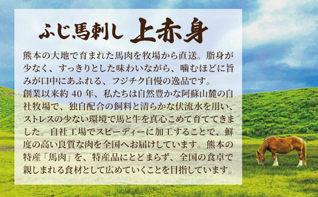 フジチクふじ馬刺し上赤身　計2880ｇ（80ｇ×4個セット）×  9セット