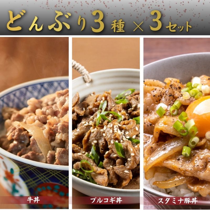 【ふるさと納税】どんぶりの具セット・どんぶりの具・どんぶりの具詰め合わせ　冷凍 惣菜 簡単 レトルト 夜食 おかず 丼